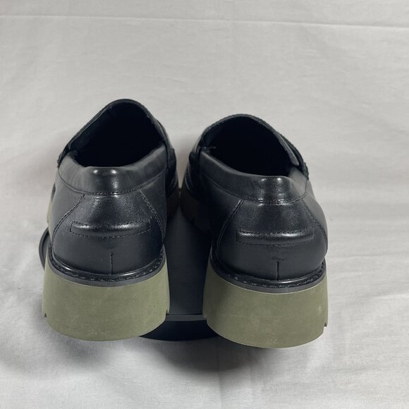 Sanctuary Women's Black Leather Westside Slip On Loafer Flat Shoe Size 8-NEW - Picture 4 of 8